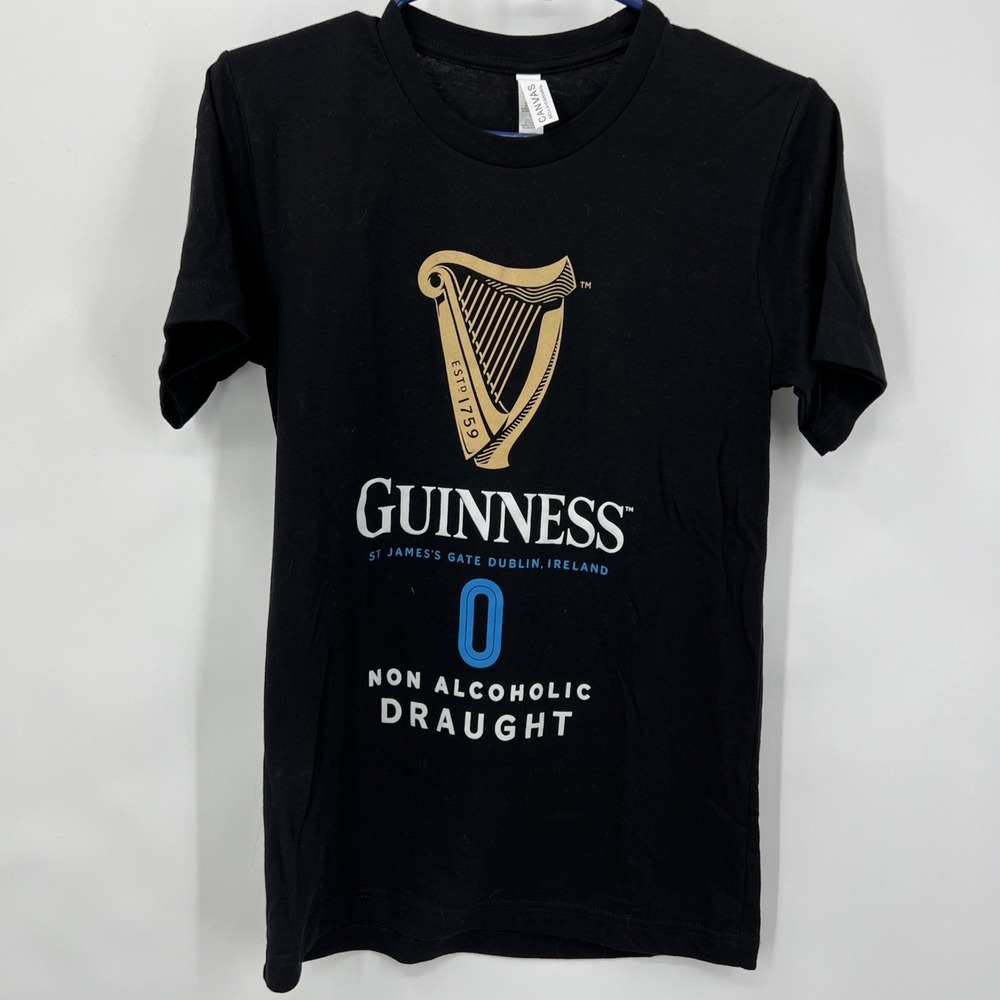 Women's‎ Guinness Harp "0 Non-Alcoholic Draught" t-Shirt XS Fitted